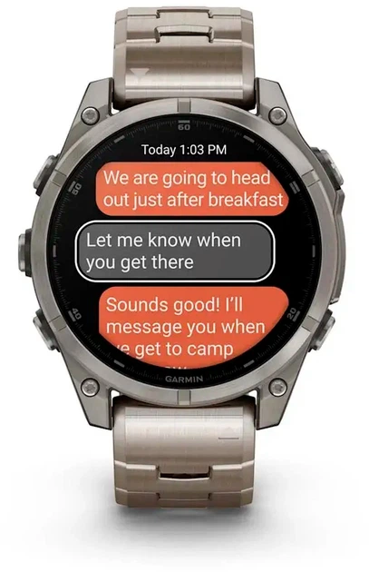 Смарт-часы Garmin fenix 8 47mm AMOLED Sapphire Titanium with Vented Titanium Bracelet (010-02904-40) - изображение 9