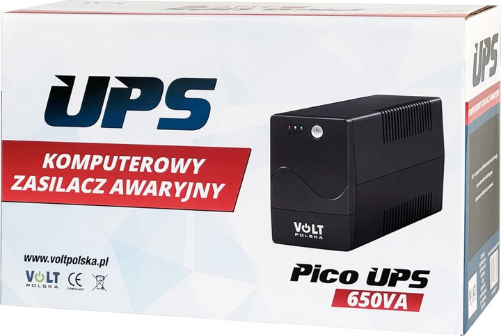 UPS Volt PicoUPS 650VA/360W 7Ah (5UP006007P) - obraz 6