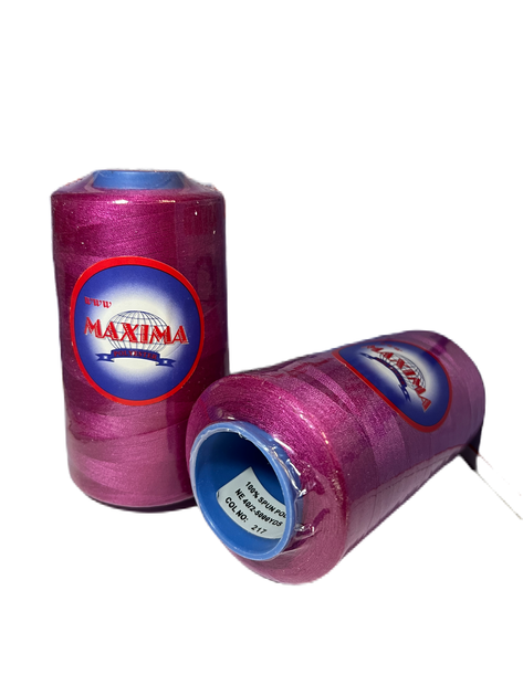 Швейные нитки MAXIMA 40/2 Малина (217) 4114,8 м - изображение 3