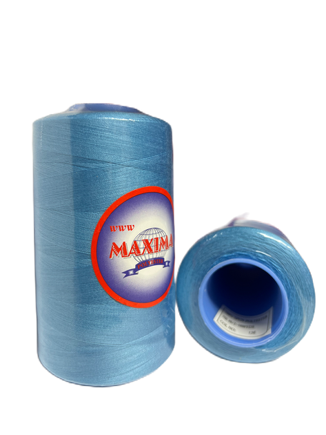Швейные нитки MAXIMA 40/2 Голубой (136) 4114,8 м - изображение 3