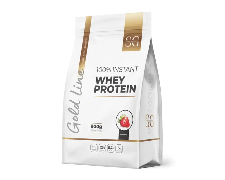 Протеїн сироватковий Sport Generation Gold Premium 100% Instant Whey Protein, 900 г., Полуниця - Фото 1 Протеїн сироватковий Sport Generation Gold Premium 100% Instant Whey Protein, 900 г., Полуниця - зображення 1