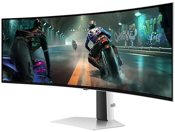 Монітор 49" Samsung Odyssey OLED G9 G910 (LS49DG910SIXCI) QD-OLED Super UltraWide / 144Hz / 0.3 ms / Quantum Dot Color / 10-Bit / 99.5% PCI-P3 / DisplayHDR True Black 400 / FreeSync Premium Pro / G-Sync Compatible / HAS / Speakers 5W - зображення 4