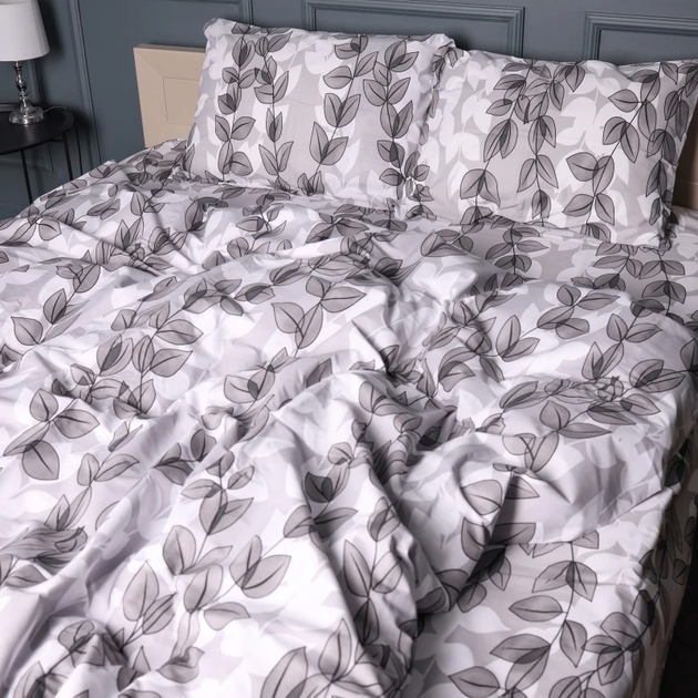 Комплект постільної білизни MirSon євро 200x220 см 17-0695 Silver Foliage Бязь від Rozetka на платформі USKIDKA Акція на Комплект постільної білизни MirSon євро 200x220 см 17-0695 Silver Foliage Бязь від Rozetka