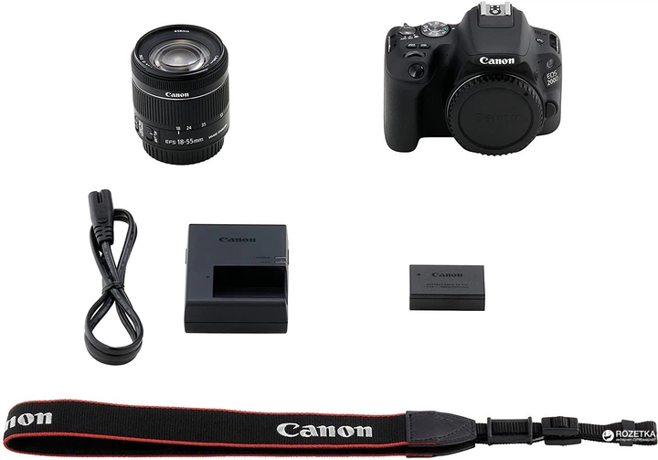 Фотоаппарат Canon EOS 200D Kit 18-55 IS STM Black (2250C017