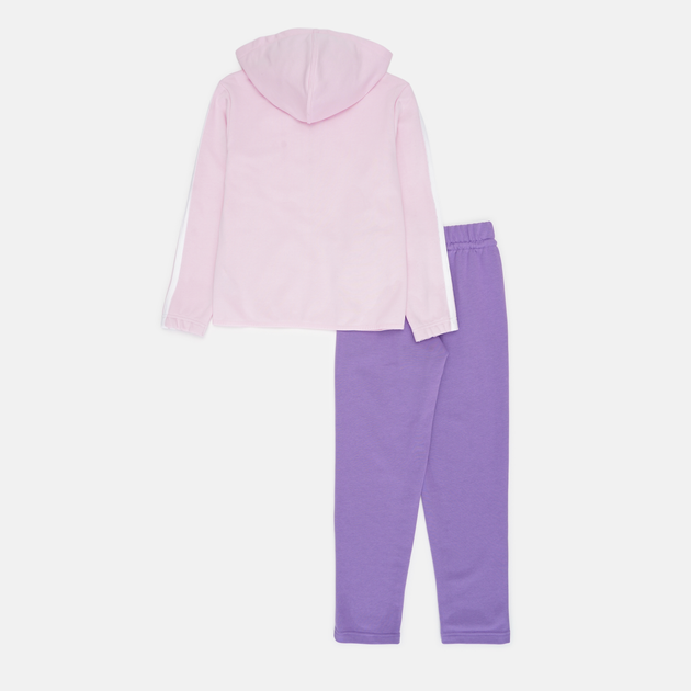 Детский спортивный костюм (толстовка + штаны) Adidas J 3S Ft Ts 220 JN6482 122-128 см Розовый (4067901413250) - изображение 9