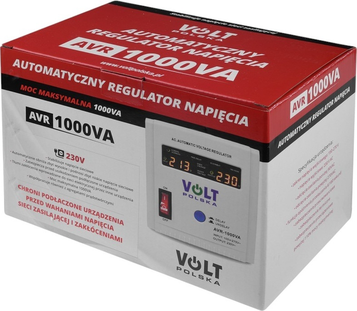 Стабілізатор Volt 1000 VA 8% (5AVR1000SE) - зображення 6