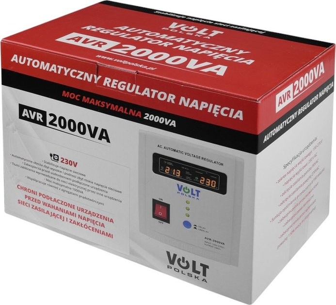 Стабілізатор Volt 2000 VA 8% (5AVR2000SE) - зображення 5