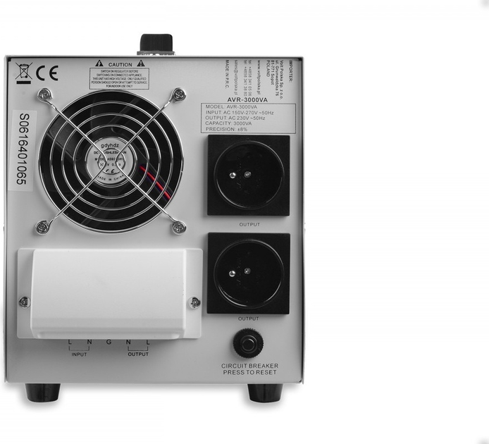 Stabilizator napięcia Volt 3000 VA 8% (5AVR3000SE) - obraz 4