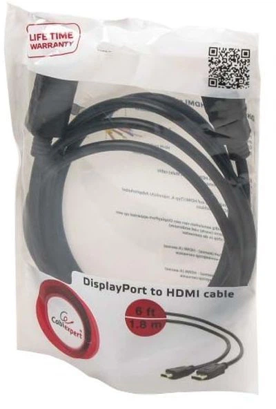 Кабель Cablexpert DisplayPort — HDMI 1.8 м (CC-DP-HDMI-6) - зображення 2