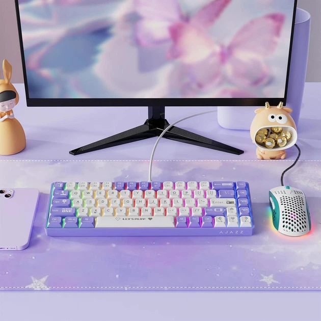 Игровая механическая клавиатура AJAZZ AK680 с RGB подсветкой