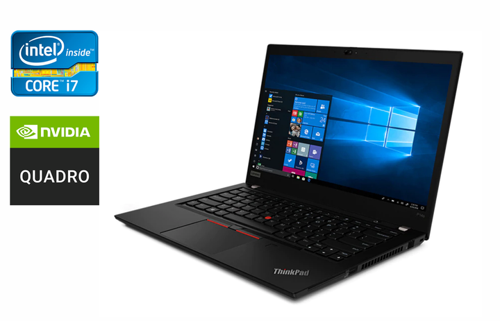 Мобильная рабочая станция Lenovo ThinkPad P14s Gen 1 / 14" (1920x1080) IPS / Intel Core i7-10510U (4 (8) ядра по 1.8 - 4.9 GHz) / 16 GB DDR4 / 512 GB SSD / nVidia Quadro P520, 2 GB GDDR5, 64-bit / WebCam / TouchID / Windows 10 б/у - Фото 1 Мобильная рабочая станция Lenovo ThinkPad P14s Gen 1 / 14" (1920x1080) IPS / Intel Core i7-10510U (4 (8) ядра по 1.8 - 4.9 GHz) / 16 GB DDR4 / 512 GB SSD / nVidia Quadro P520, 2 GB GDDR5, 64-bit / WebCam / TouchID / Windows 10 б/у - изображение 1
