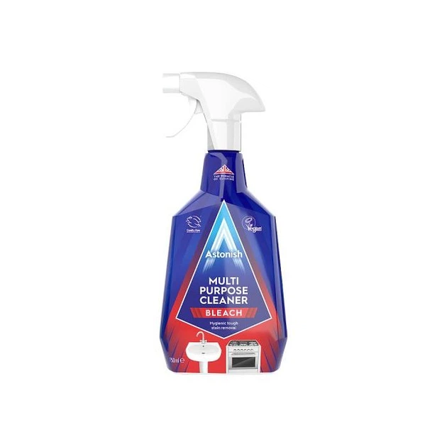 Универсальное чистящее средство, отбеливатель пион Astonish Multi-Purpose Cleaner Bleach Peony Bloom 750 мл - Фото 2 Универсальное чистящее средство, отбеливатель пион Astonish Multi-Purpose Cleaner Bleach Peony Bloom 750 мл - изображение 2