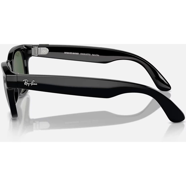 Cмарт-очки Ray-Ban Meta Wayfarer Shiny Black Frame Green Lenses