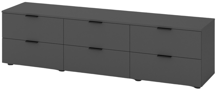 Тумба ТВ Metkas Home 1800 х 420 х 490 мм Антрацит (MA023-A) - Фото 1 Тумба ТВ Metkas Home 1800 х 420 х 490 мм Антрацит (MA023-A) - зображення 1