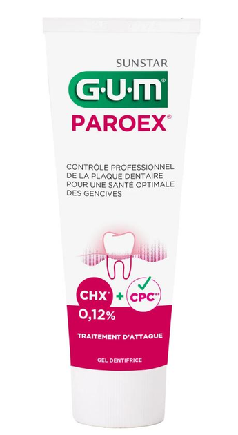 Зубная паста GUM Paroex от зубного налета 75мл - изображение 1