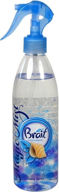 Натуральний освіжувач повітря та тканин з ароматом океанського бризу Brait Aqua Spray Magic Mist Ocean Breeze, 425 мл - зображення 2