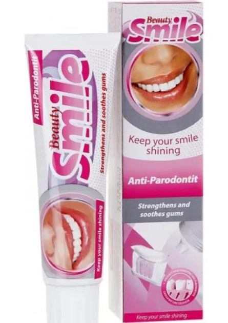 Зубная паста против воспаления десен антипарадонтозная Beauty Smile Anti-Paradontit, 100 мл - изображение 1