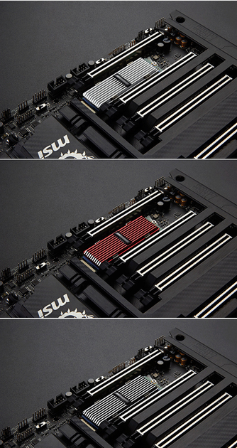 Охолоджуючий радіатор для SSD диска М2 2280 чорний - зображення 4