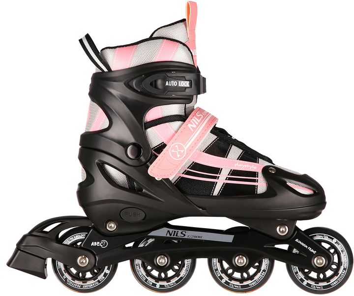 Łyżworolki Nils Extreme NH18366A 2w1 z wymienną płozą hokejową 35-38 M Różowo-Białe (5907695525090) - obraz 7