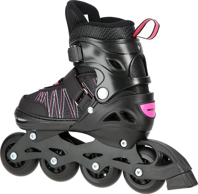 Łyżworolki Nils Extreme NH11912A 2w1 z wymienną płozą hokejową 39-42 L Czarno-Różowe (5907695543049) - obraz 3