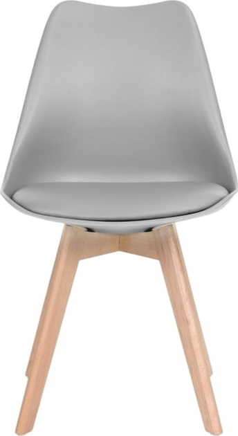 Zestaw krzeseł do kuchni i salonu ModernHome by Multistore 4 szt Szare (5905817006366) - obraz 3