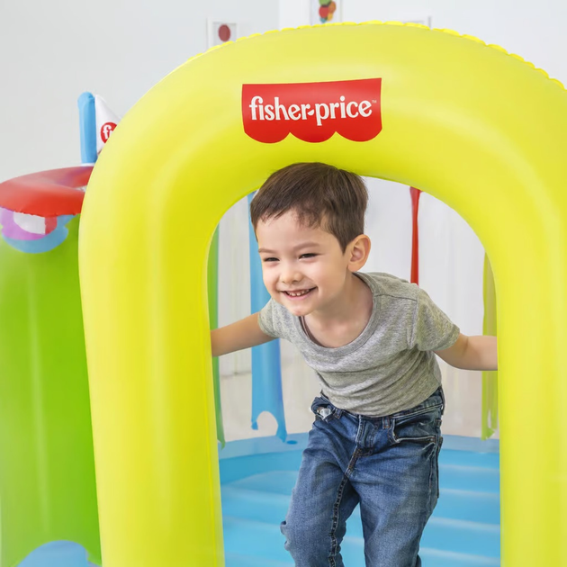 Dmuchany zamek do skakania Bestway Fisher-Price 226 x 175 x 138 cm 44686 (6942138984828) - obraz 6