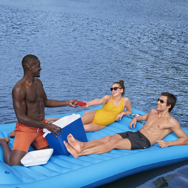 Надувний матрац Bestway з підголівником Sun Soaker 290 x 191 см 44707 (6941607310830)   - зображення 6
