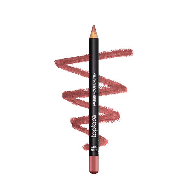 Олівець для губ водостійкий (рожевий) Waterproof Lipliner 109 TopFace 1.14 г - Фото 2 Олівець для губ водостійкий (рожевий) Waterproof Lipliner 109 TopFace 1.14 г - зображення 2