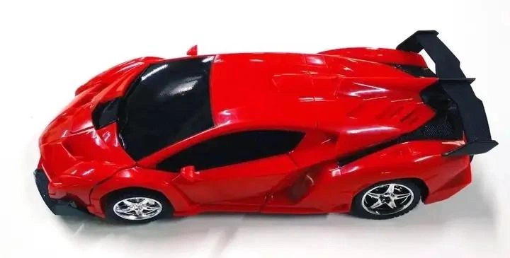 Машинка трансформер Bugatti на радіокеруванні зі світловими ефектами (червона) - Фото 2 Машинка трансформер Bugatti на радіокеруванні зі світловими ефектами (червона) - зображення 2
