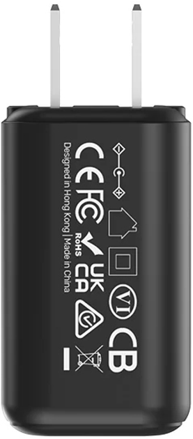 Мережевий зарядний пристрій Unitek GaN PD USB-C + USB-A 35 Вт Black (4894160049759) - зображення 4