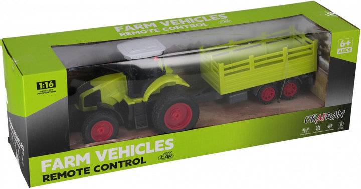 Traktor zdalnie sterowany Mega Creative 1:12 z przyczepą YJ-111-5 (5905523648614) - obraz 7