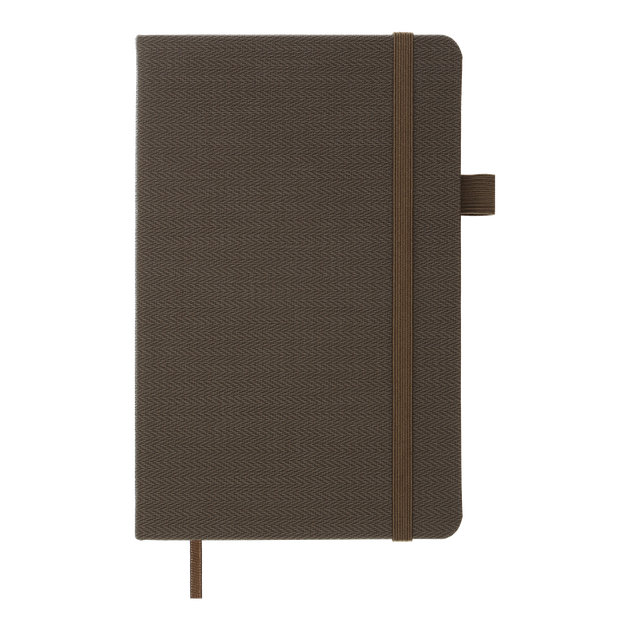 Книга записная Buromax Tweed 125х195мм 96 листов в линию обложка из искусственной кожи коричневый (BM.291263-09) - Фото 2 Книга записная Buromax Tweed 125х195мм 96 листов в линию обложка из искусственной кожи коричневый (BM.291263-09) - изображение 2