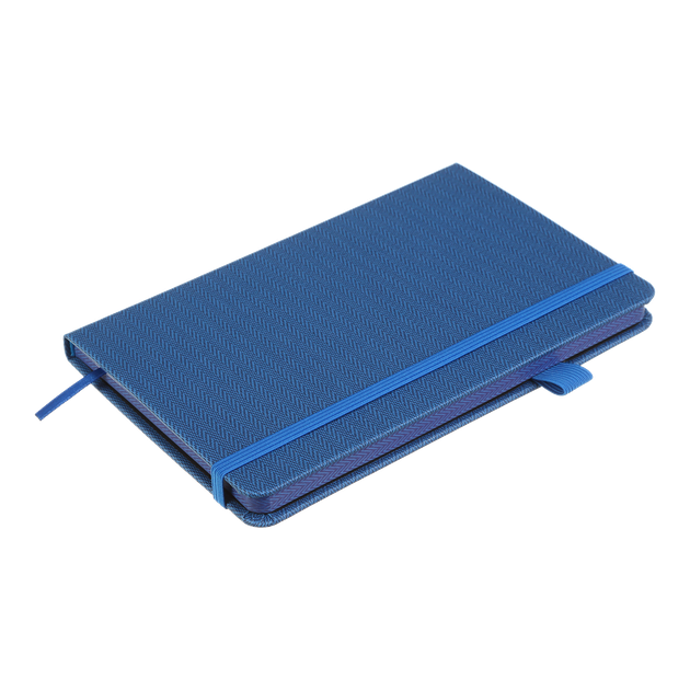 Книга записная Buromax Tweed 125х195мм 96 листов в клетку обложка из искусственной кожи синий (BM.291163-02) - изображение 3