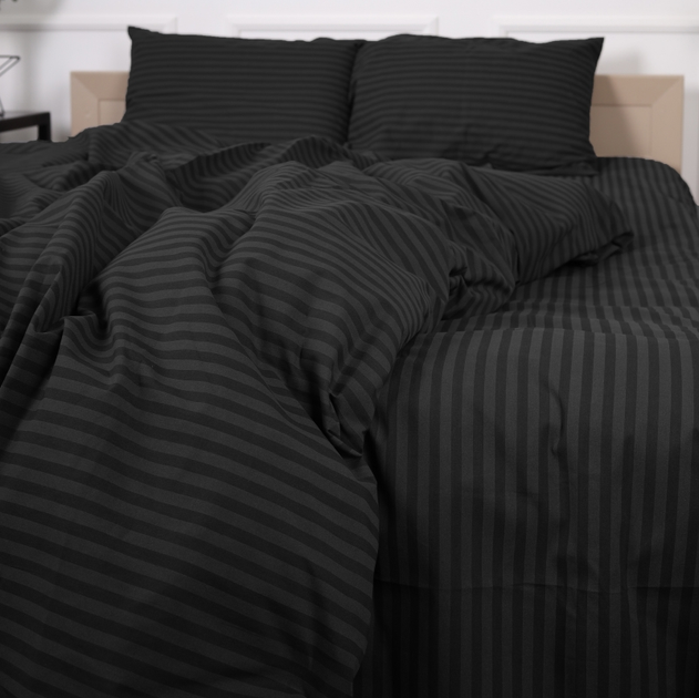 Простирадло на резинці MirSon односпальне 80x190+25 см Stripe 17-0611 Black Бязь від Rozetka на платформі USKIDKA Акція на Простирадло на резинці MirSon односпальне 80x190+25 см Stripe 17-0611 Black Бязь від Rozetka