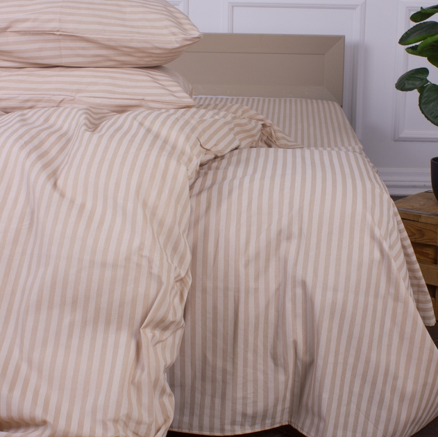 Простирадло на резинці MirSon Ranforce Elite 17-0602 Stripe Creamy 120x190x25 см від Rozetka на платформі USKIDKA Акція на Простирадло на резинці MirSon Ranforce Elite 17-0602 Stripe Creamy 120x190x25 см від Rozetka