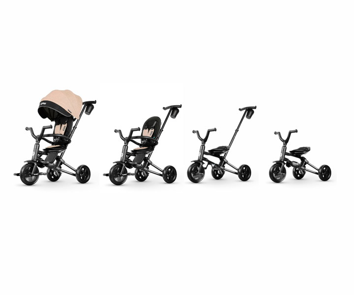 Rowerek trójkołowy Qplay Nova Niello khaki 5242 (5061047480458) - obraz 8