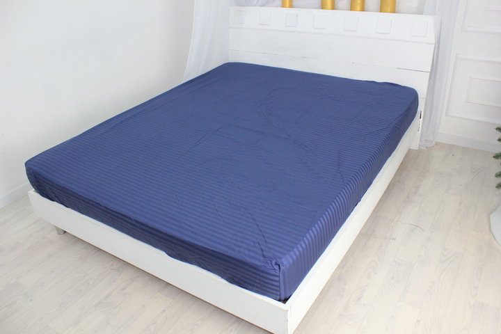 Простирадло MirSon на резинці - висота 25 см Satin Stripe 30-0020 Smoky Blue 90х190 см від Rozetka на платформі USKIDKA Акція на Простирадло MirSon на резинці - висота 25 см Satin Stripe 30-0020 Smoky Blue 90х190 см від Rozetka