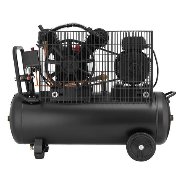 Компрессор STORM, 50 л, 3 кВт, 220 В, 10 атм, 500 л/мин, 2 цилиндра INTERTOOL PT-0016 - изображение 3
