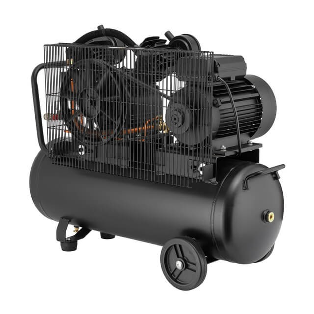 Компрессор STORM, 50 л, 3 кВт, 220 В, 10 атм, 500 л/мин, 2 цилиндра INTERTOOL PT-0016 - изображение 4