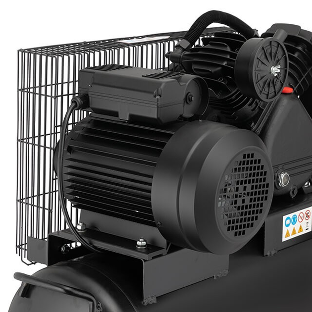 Компрессор STORM, 50 л, 3 кВт, 220 В, 10 атм, 500 л/мин, 2 цилиндра INTERTOOL PT-0016 - изображение 7