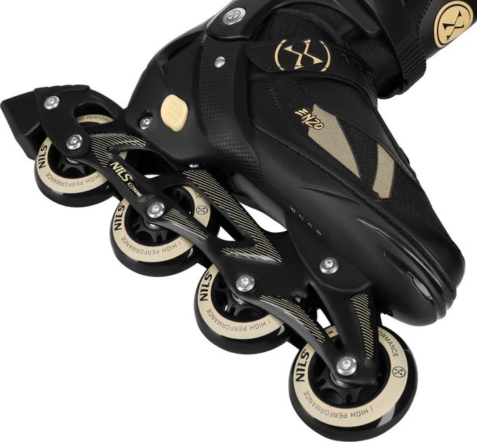 Łyżworolki Nils Extreme 2 w 1 NH382 27-30 XS Czarno-Beżowe (5907695584196) - obraz 6
