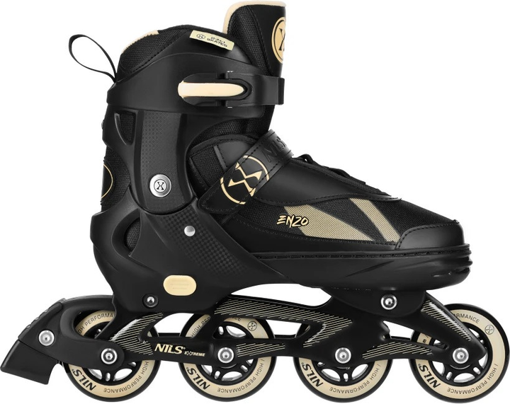 Роликові ковзани Nils Extreme 2 в 1 NH382 35-38 M Чорно-Бежеві (5907695584288) - зображення 7