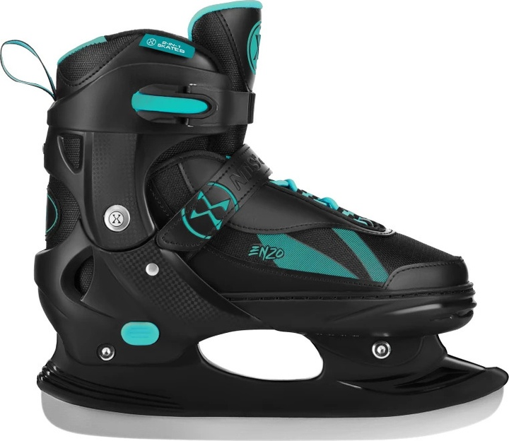 Łyżworolki Nils Extreme 2 w 1 NH382 35-38 M Czarno-Turkusowe (5907695584332) - obraz 3
