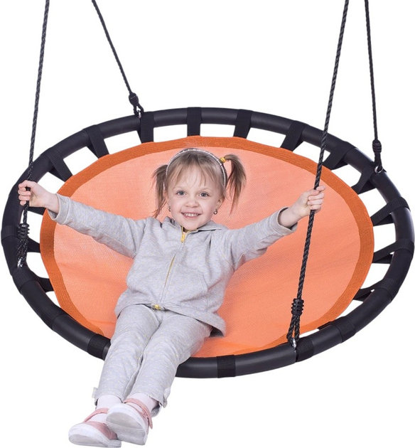 Huśtawka ogrodowa Nils Camp NB5034 bocianie gniazdo Orange (5907695542783) - obraz 9