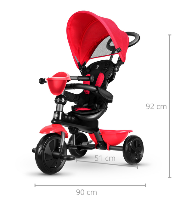 Велосипед триколісний Qplay Cosy червоний 3842 (5061047480380) - зображення 7