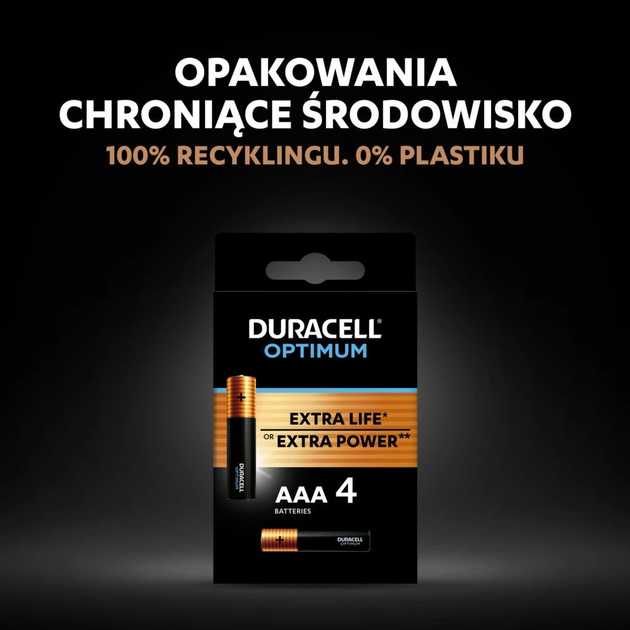 Лужні батарейки Duracell Optimum AAA LR03 8 шт. (5000394178359) - зображення 6