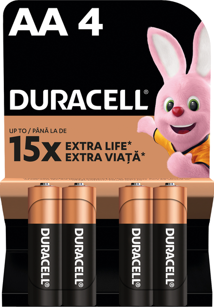 Baterie alkaliczne Duracell AA LR06 MN1500 4 szt. (5000394127050) - obraz 1