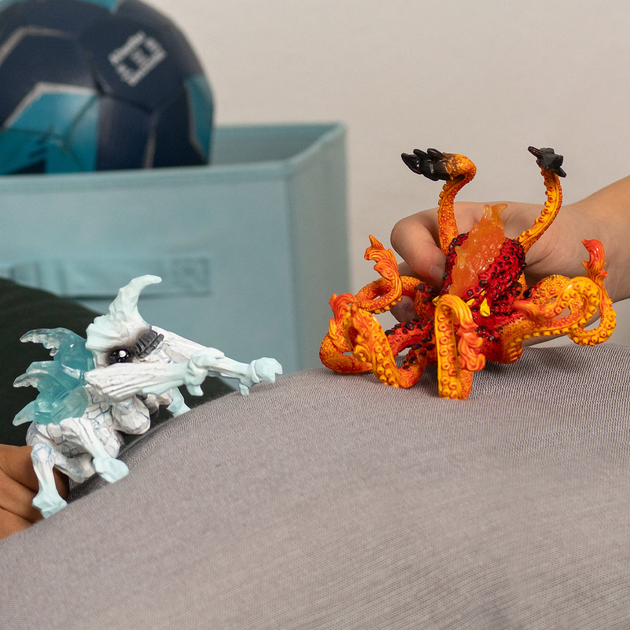 Набір фігурок Schleich Eldrador Creatures Крижаний жук проти Вогняного кракена 70826 (4059433707228) - зображення 7