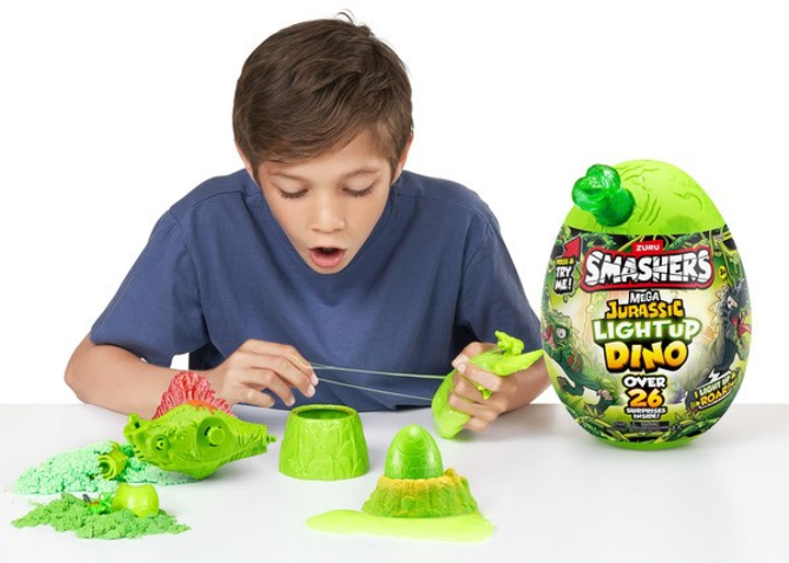 Figurka Zuru Smashers Mega Jurassic Light Up Dino Ei Serie 1 27 cm 174108 (4894680027749) - obraz 4