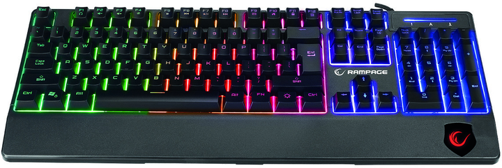 Klawiatura przewodowa Rampage KB-R34 Winner RGB USB Black (8680096129544) - obraz 3